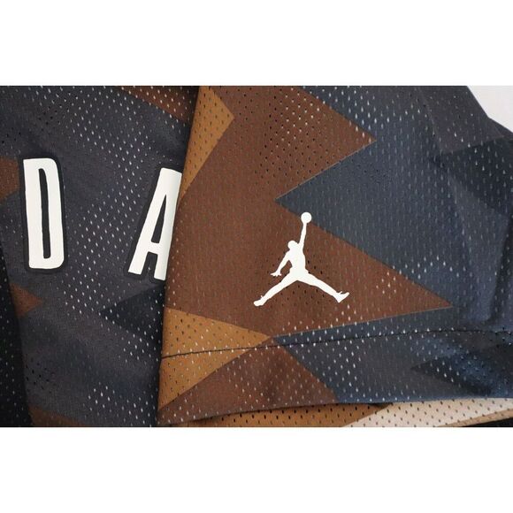 Nike Jordan FB7338-133 Unisex Sz M Brown Baseball Style Loose Fit Jersey Shirt - Picture 7 of 9